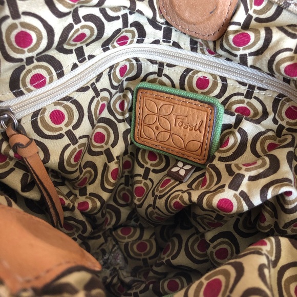 Fossil Floral Canvas Hobo Shoulder Bag - Picture 11 of 12